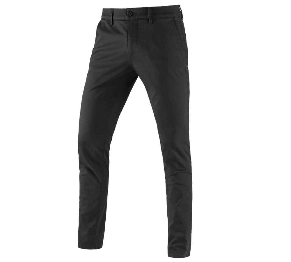 Topics: e.s. 5-pocket work trousers Chino + black