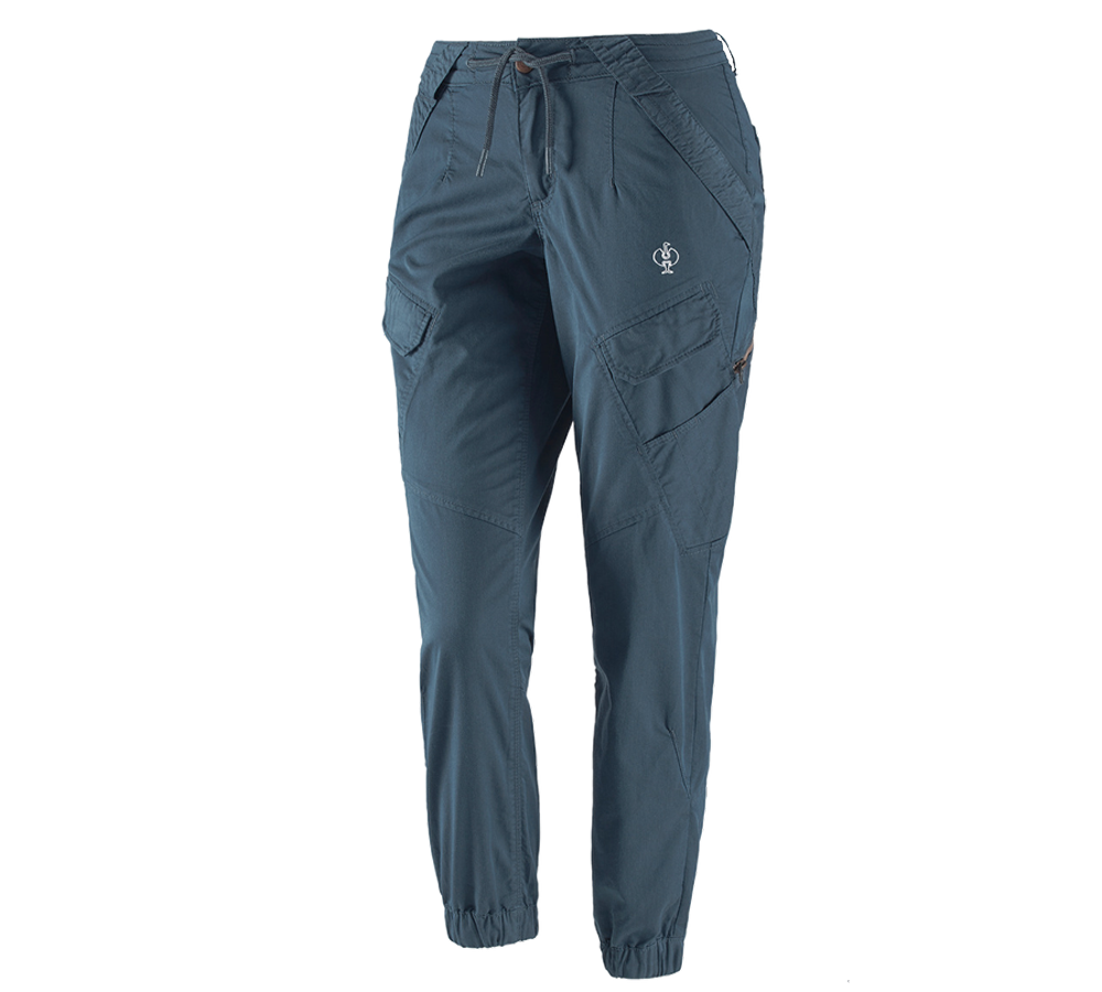 Work Trousers: Cargo trousers e.s. ventura vintage, ladies' + ironblue