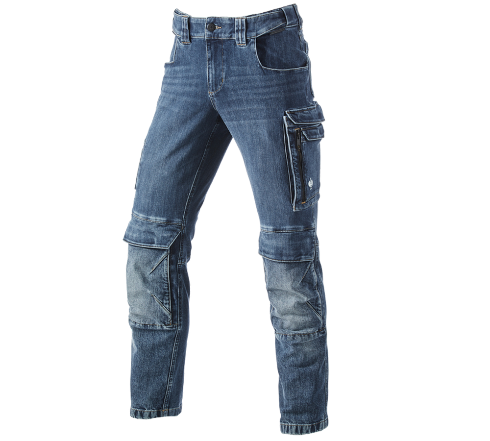 Arbejdsbukser: Cargo Worker jeans e.s.concrete + stonewashed