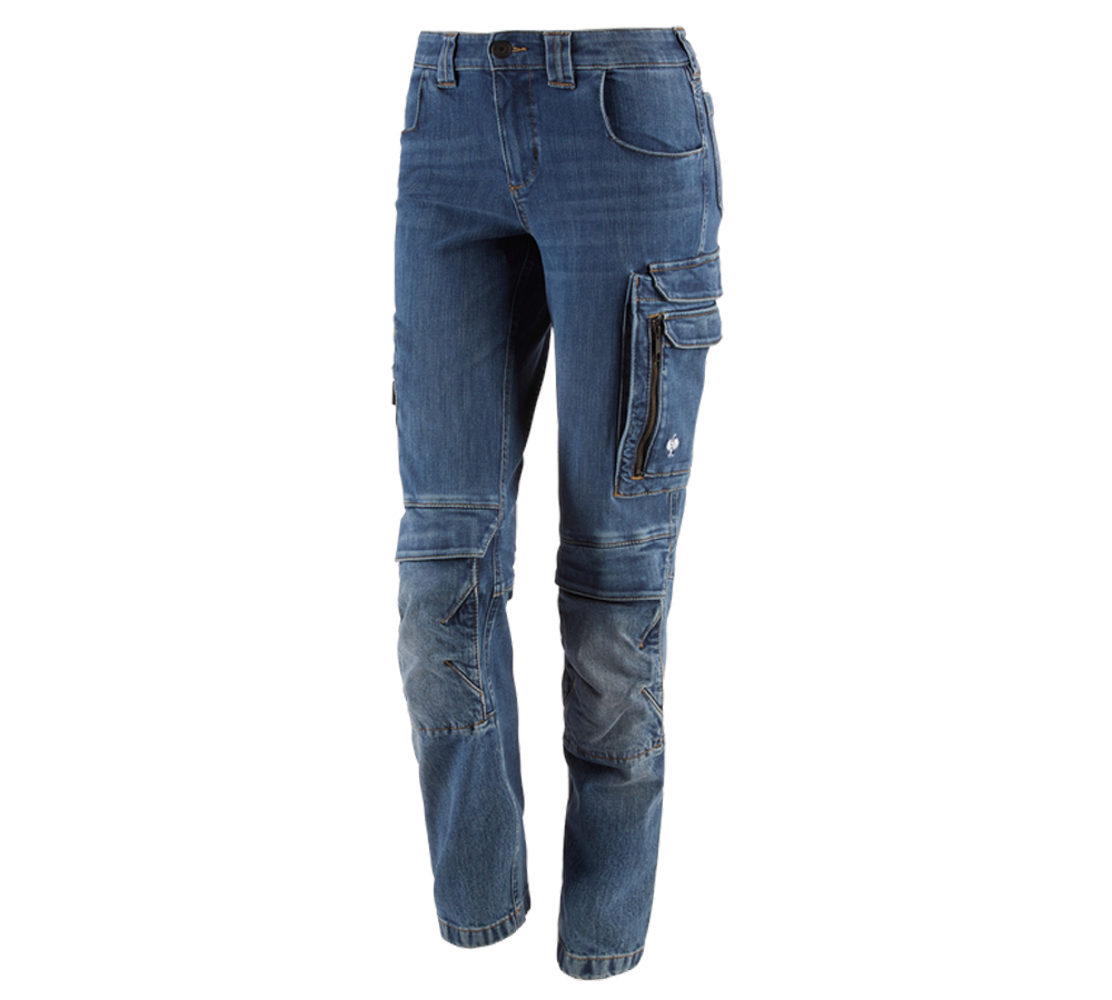 Arbejdsbukser: Cargo Worker jeans e.s.concrete, damer + stonewashed