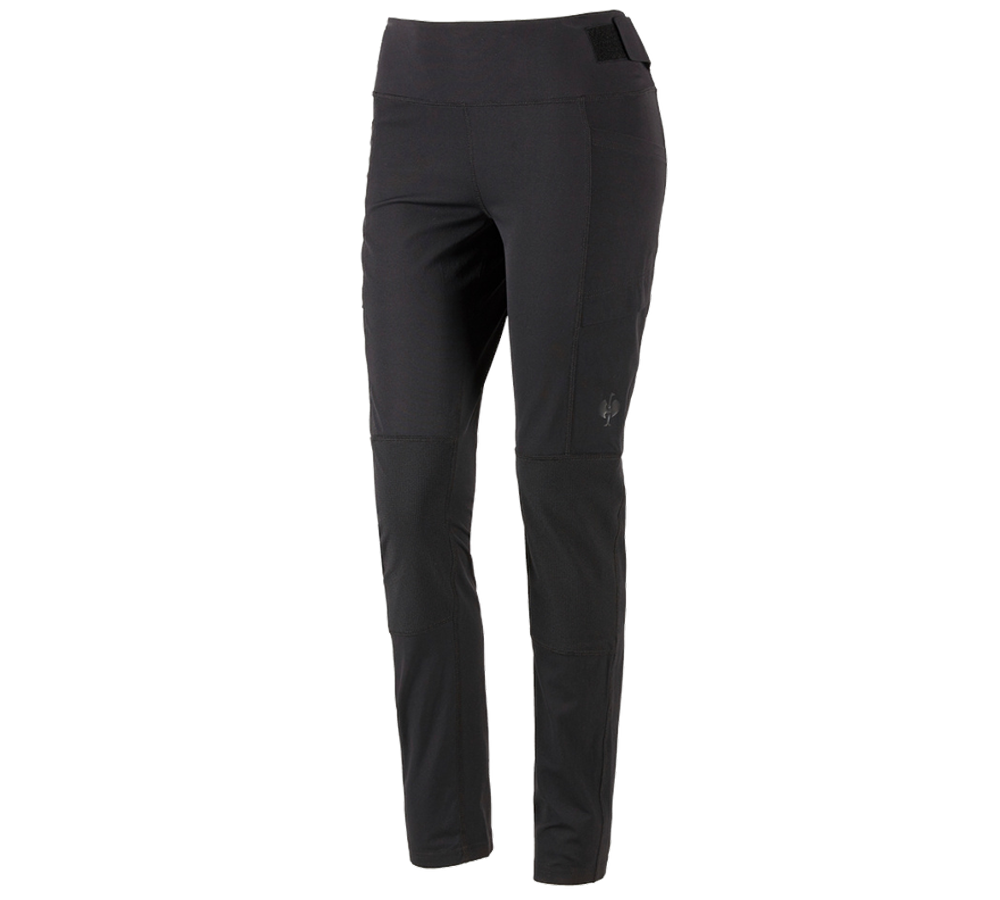 Work Trousers: Functional tights e.s.trail, ladies' + black