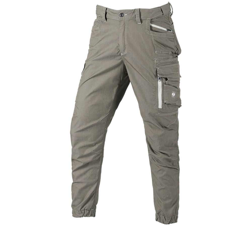 Work Trousers: Cargo trousers e.s.motion ten summer + moorgreen