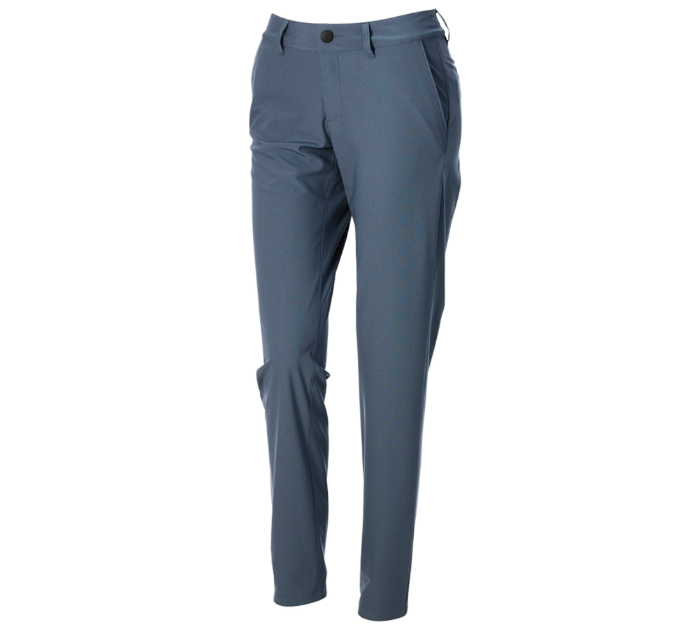 Clothing: Trousers Chino e.s.work&travel, ladies’ + ironblue