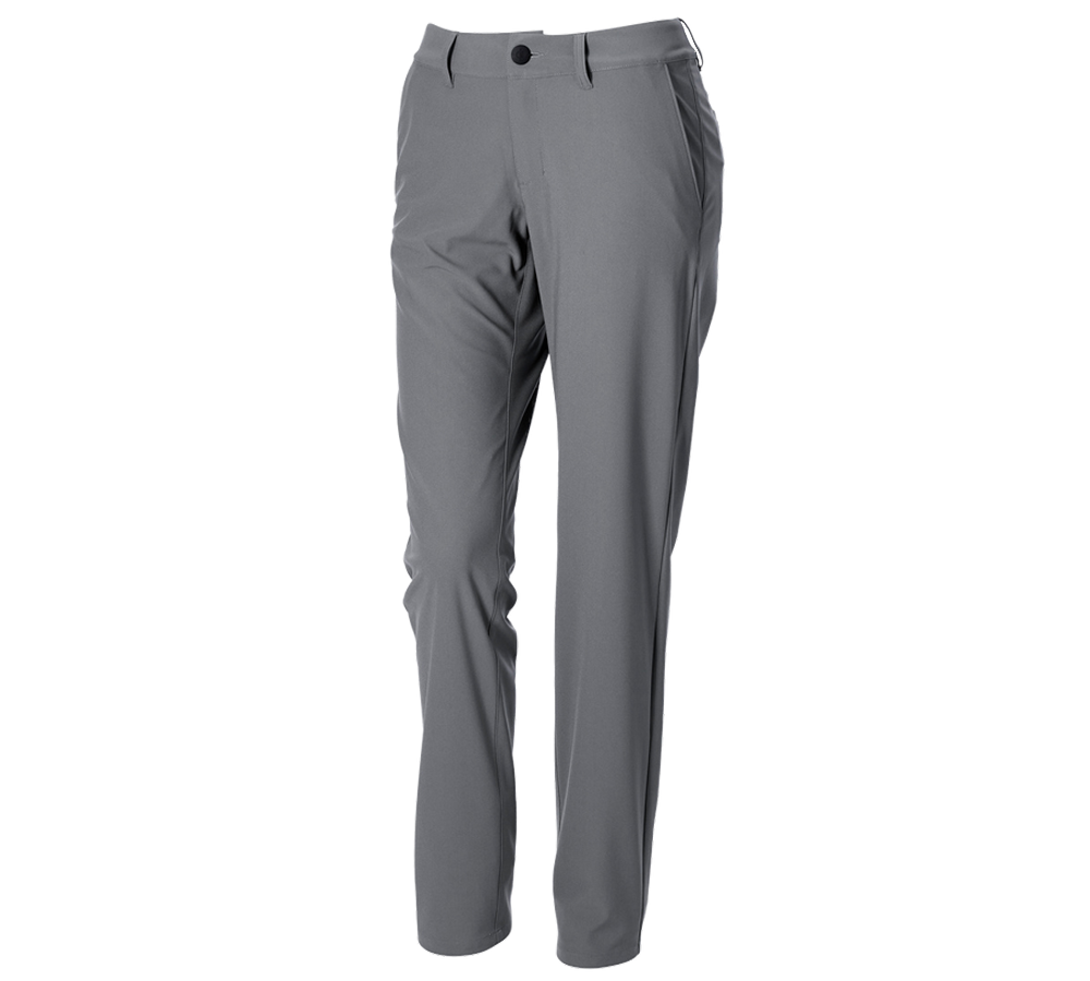 Clothing: Trousers Chino e.s.work&travel, ladies’ + basaltgrey