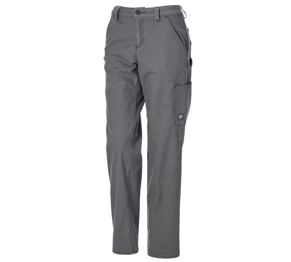 Topics: Trousers e.s.iconic, ladies' + carbongrey