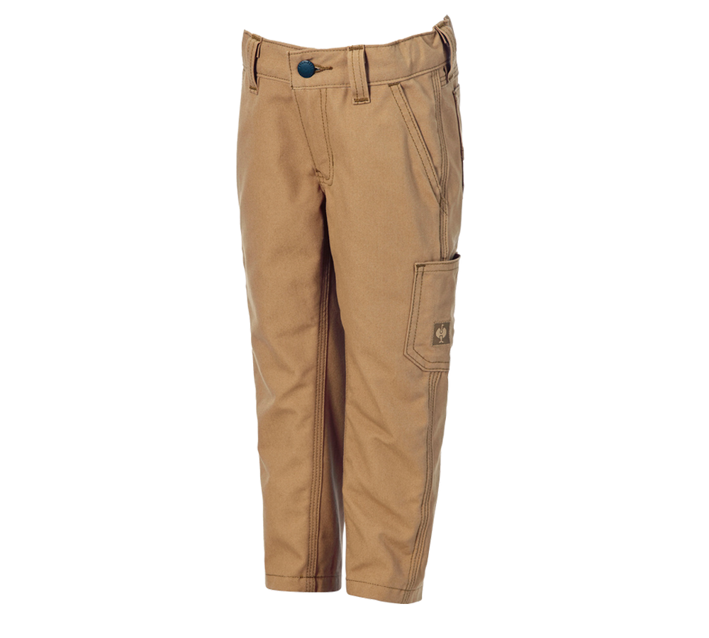 Clothing: Trousers e.s.iconic, children's + almondbrown