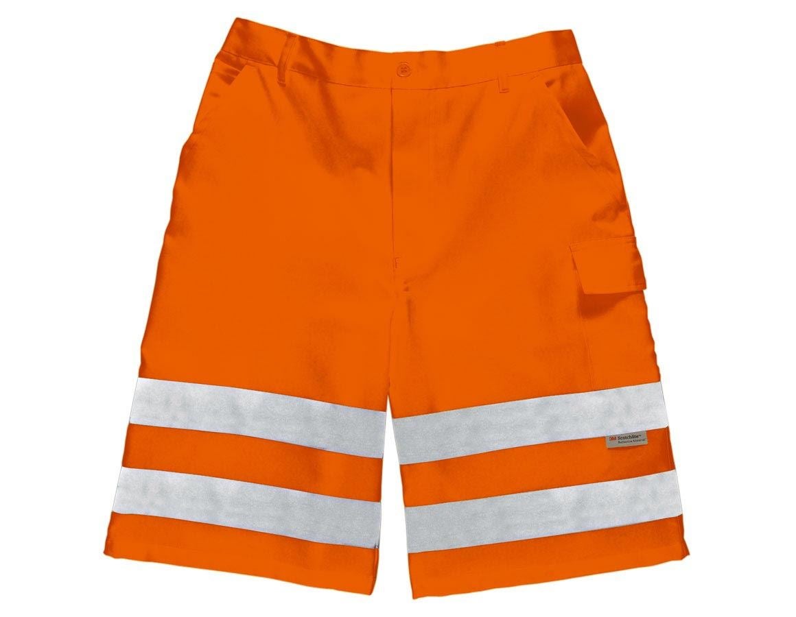 Arbejdsbukser: Advarselsbeskyttelse shorts + advarselsorange