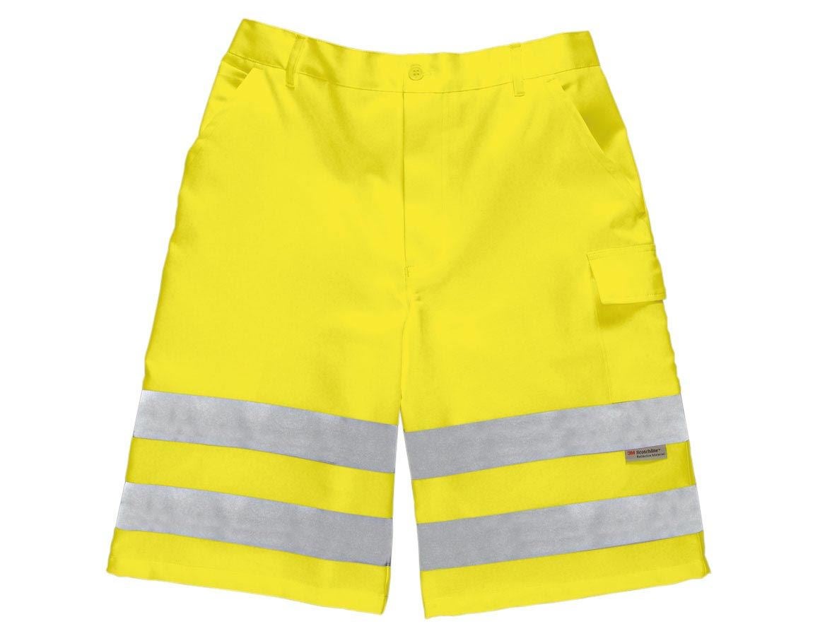 Arbejdsbukser: Advarselsbeskyttelse shorts + advarselsgul
