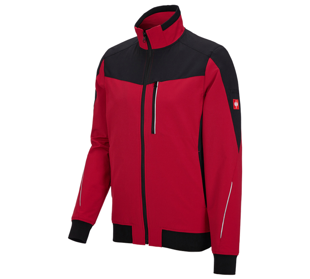 Joiners / Carpenters: Functional jacket e.s.dynashield + fiery red/black