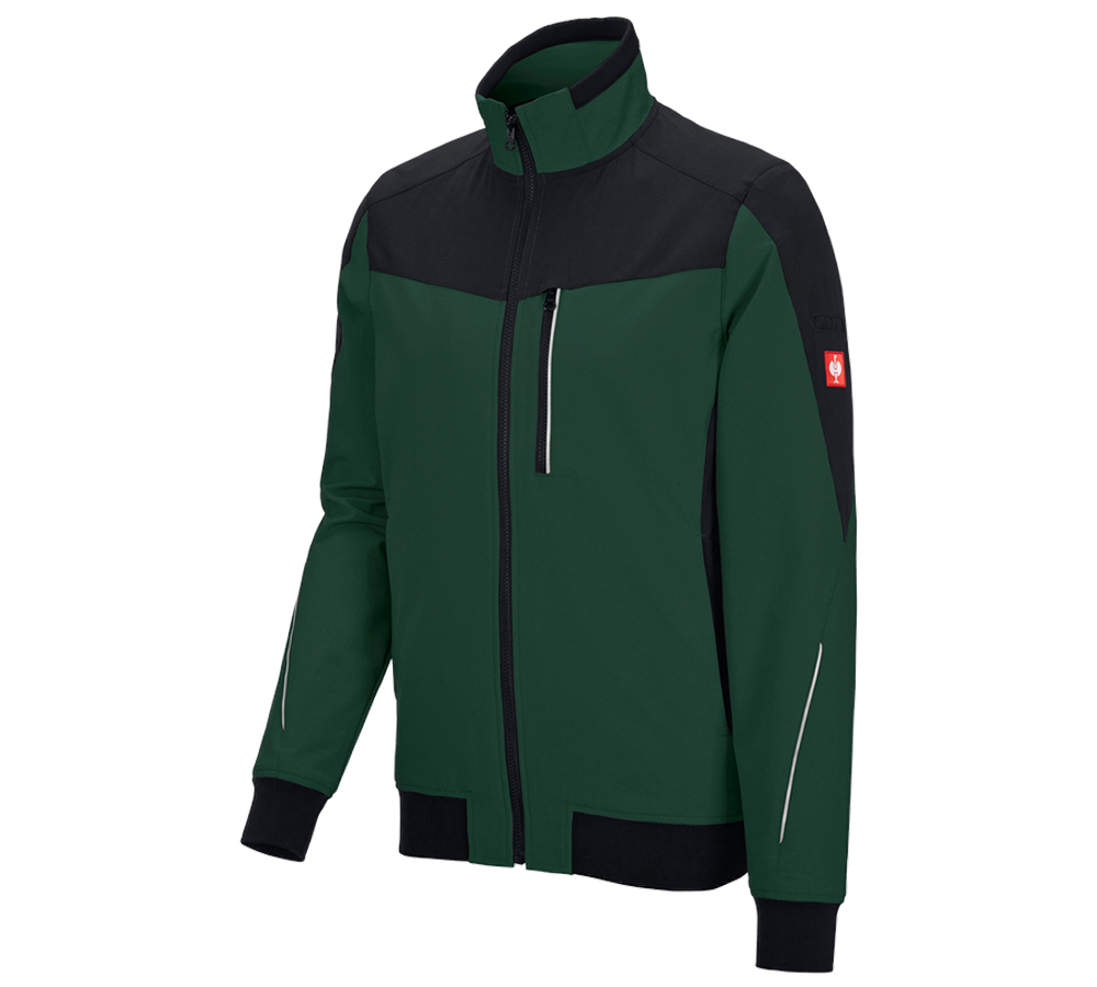 Joiners / Carpenters: Functional jacket e.s.dynashield + green/black