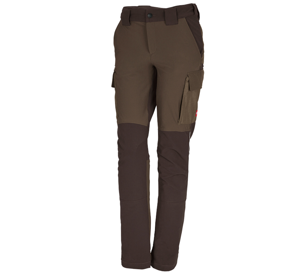 Joiners / Carpenters: Functional cargo trousers e.s.dynashield, ladies' + hazelnut/chestnut