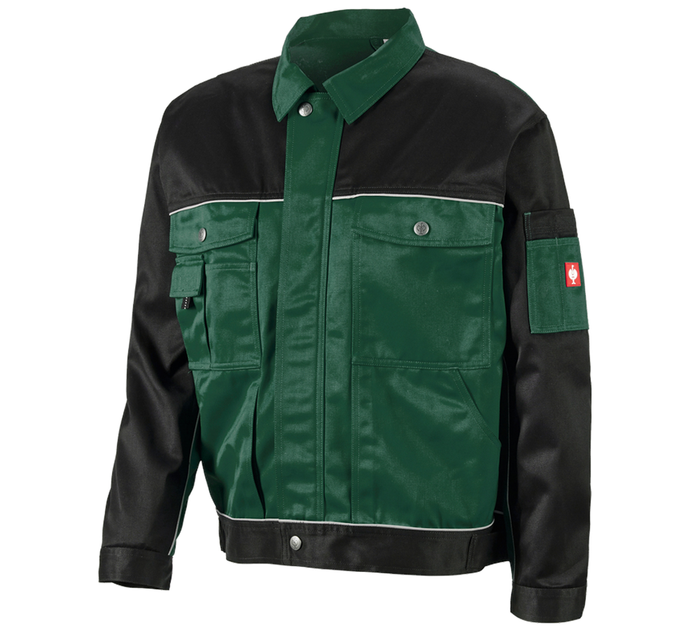 Plumbers / Installers: Work jacket e.s.image + green/black