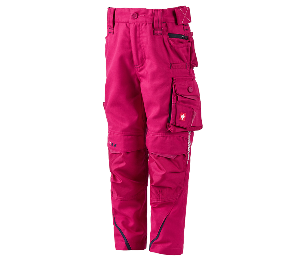 Trousers: Trousers e.s.motion 2020, children's + berry/navy