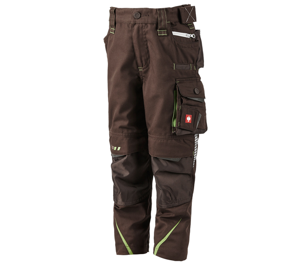 Trousers: Trousers e.s.motion 2020, children's + chestnut/seagreen