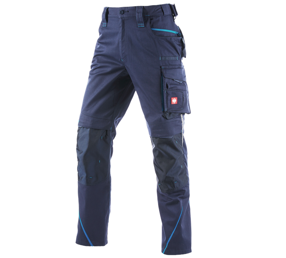Plumbers / Installers: Trousers e.s.motion 2020 + navy/atoll