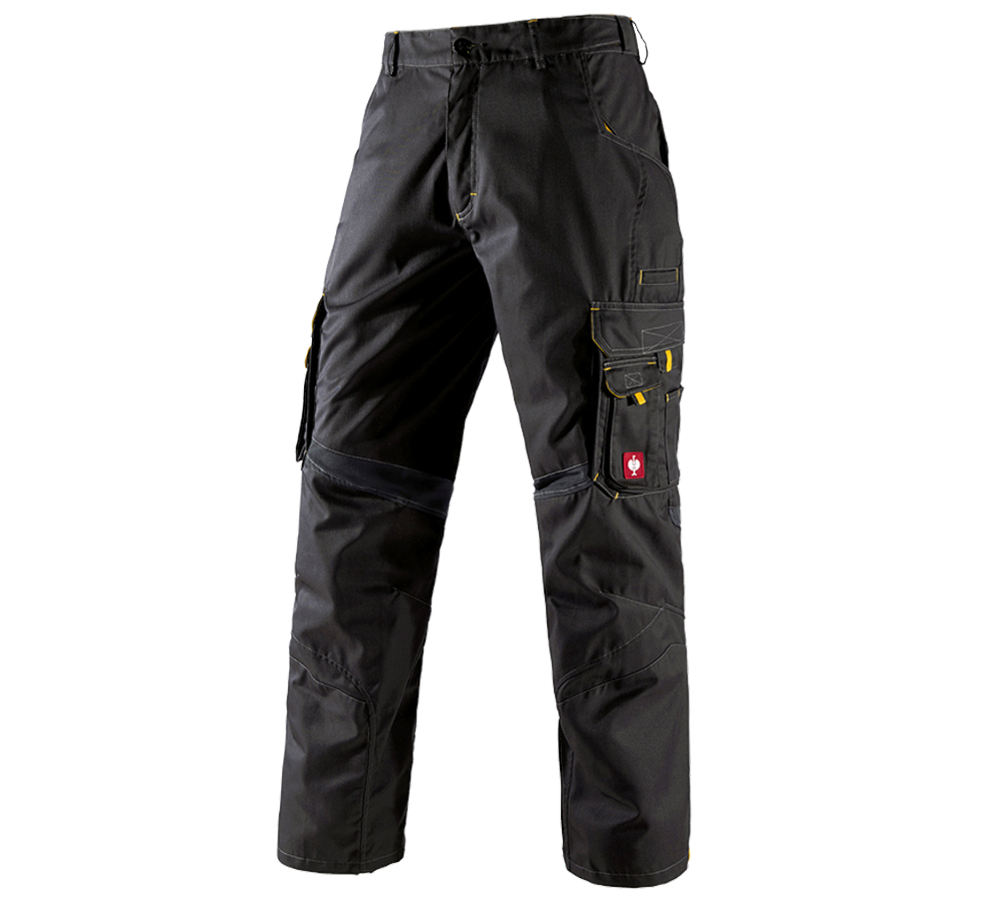 Work Trousers: Trousers e.s.akzent + black/yellow