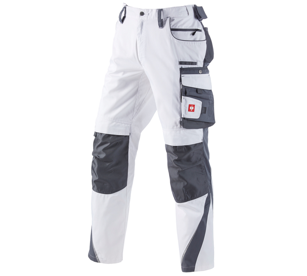 Gardening / Forestry / Farming: Trousers e.s.motion Winter + white/grey