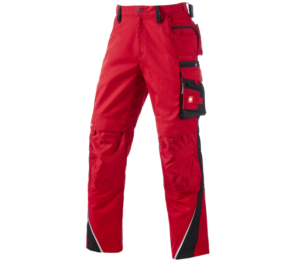 Tømrer / Snedker: Bukser e.s.motion vinter + rød/sort
