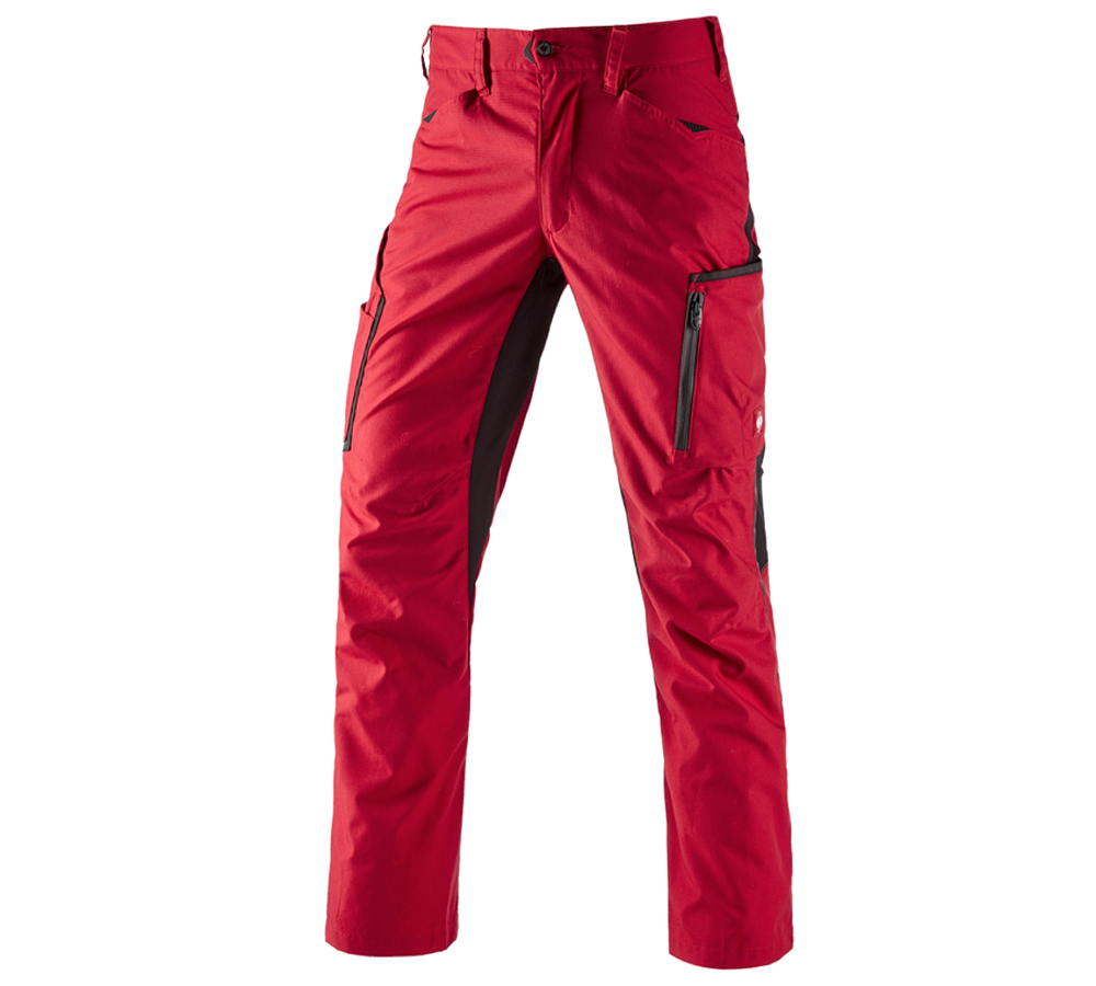 Gardening / Forestry / Farming: Trousers e.s.vision, men's + red/black