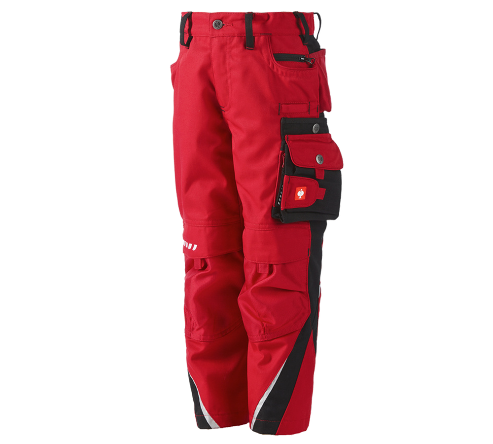 Cold: Children's trousers e.s.motion Winter + red/black