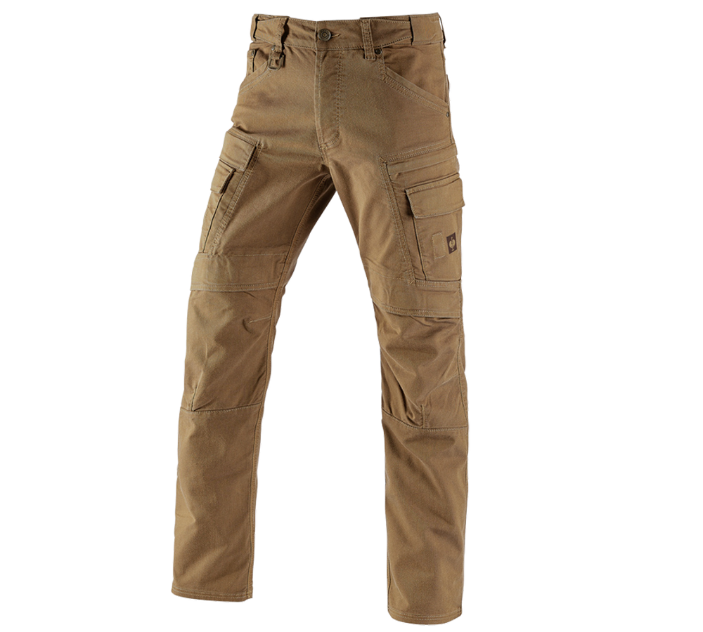 Work Trousers: Worker cargo trousers e.s.vintage + sepia