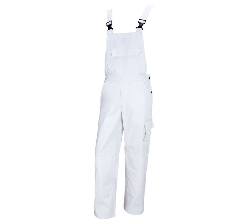 Work Trousers: STONEKIT Bib & Brace Aalborg + white
