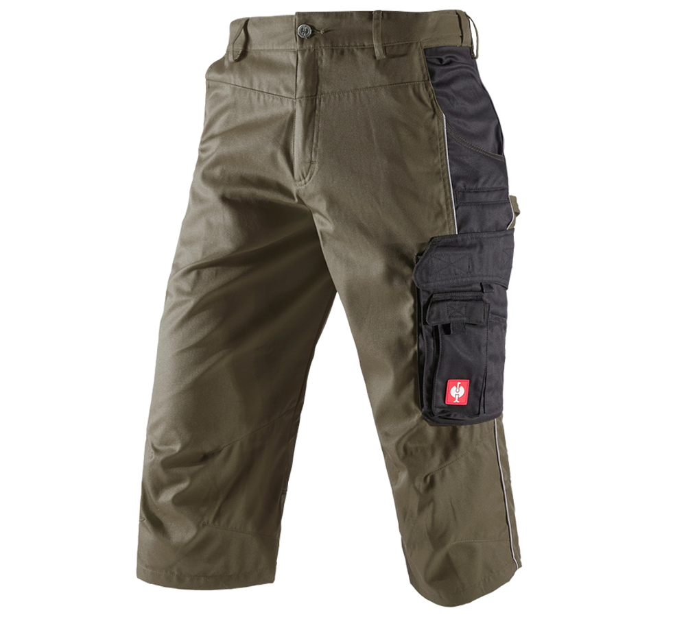 Joiners / Carpenters: e.s.active 3/4 length trousers + olive/black