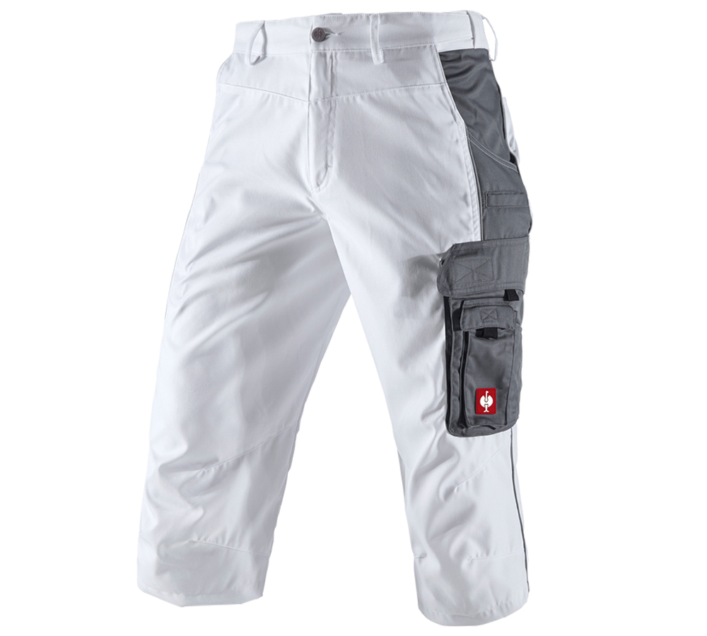 Joiners / Carpenters: e.s.active 3/4 length trousers + white/grey