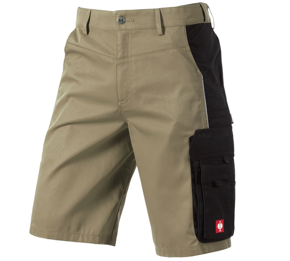 Work Trousers: Shorts e.s.active + khaki/black