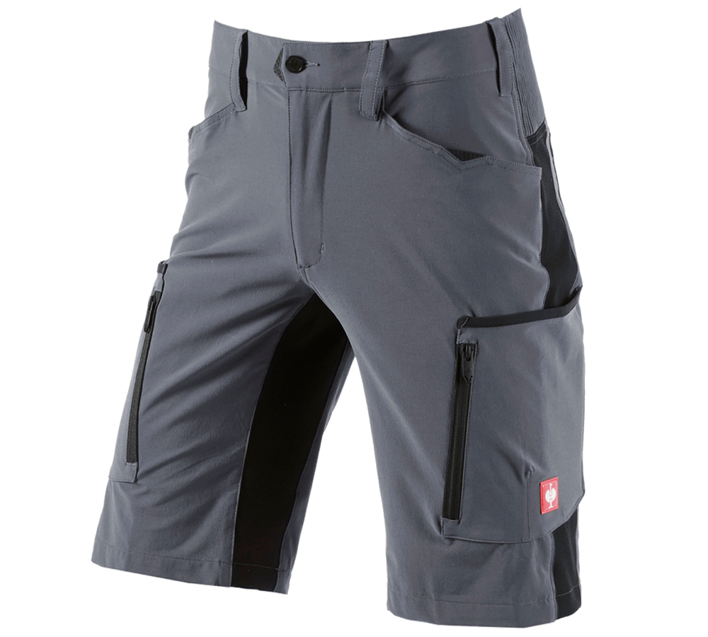 Arbejdsbukser: Shorts e.s.vision stretch, herrer + grå/sort