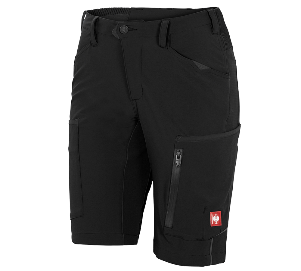 Work Trousers: Shorts e.s.vision stretch, ladies' + black