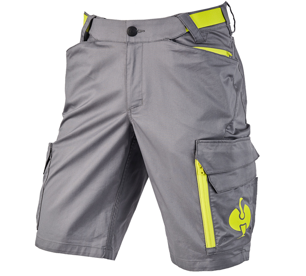 Arbejdsbukser: Shorts e.s.trail + basaltgrå/syregul