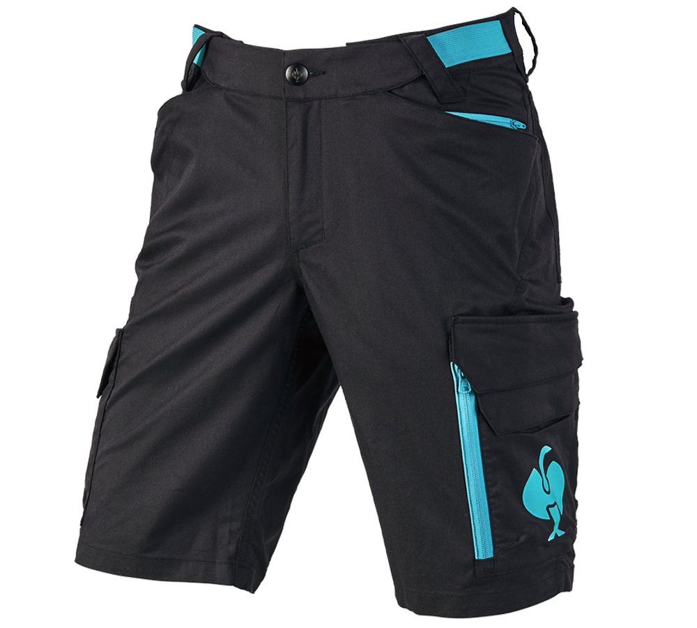 Topics: Shorts e.s.trail + black/lapisturquoise