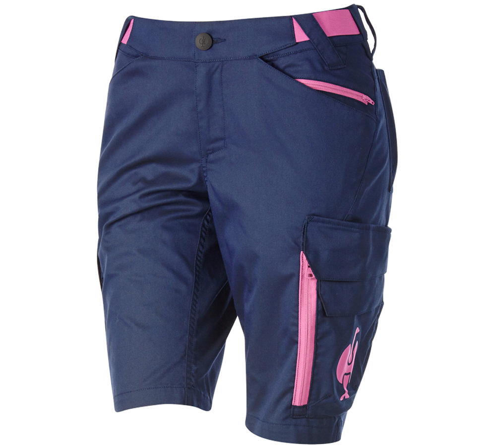 Beklædning: Shorts e.s.trail, damer + dybblå/tarapink