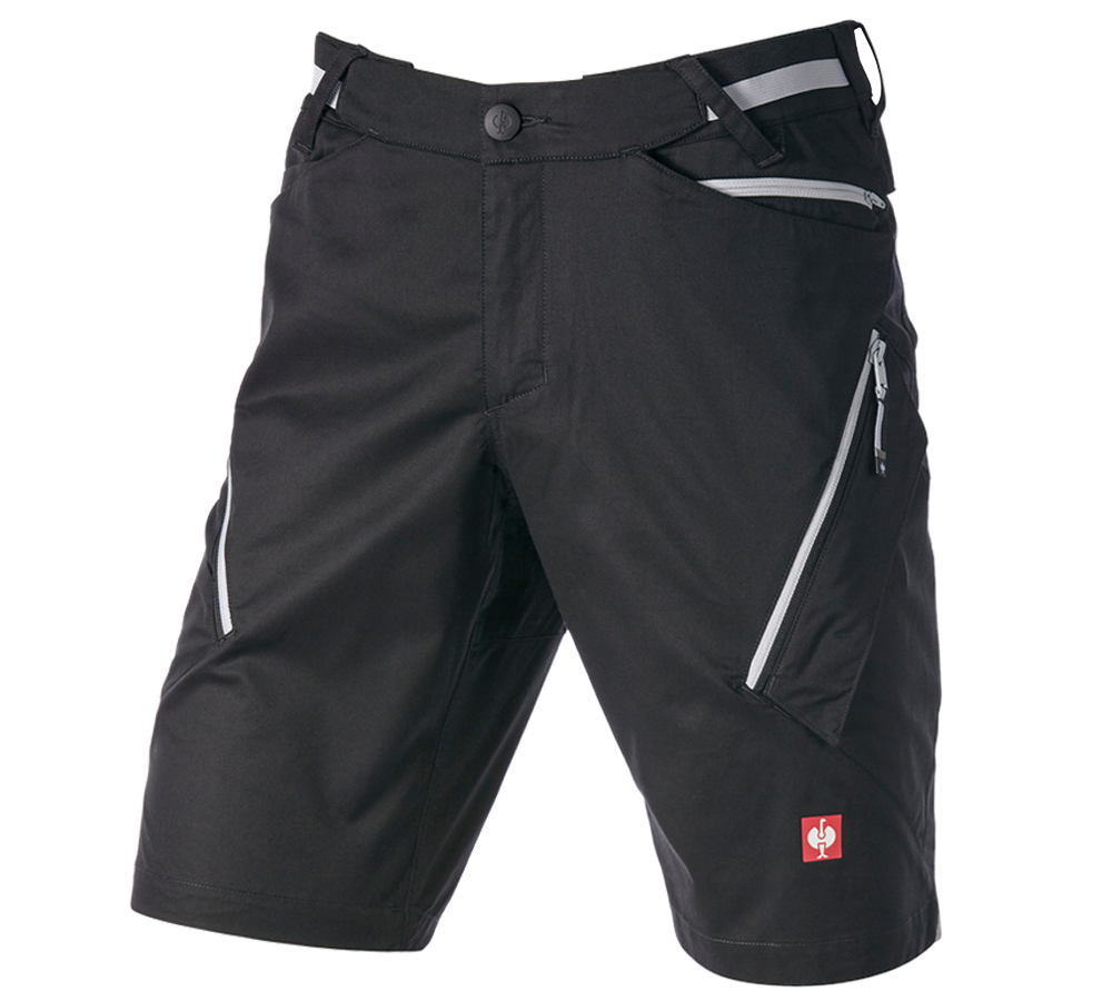 Arbejdsbukser: Multipocket- shorts e.s.ambition + sort/platin