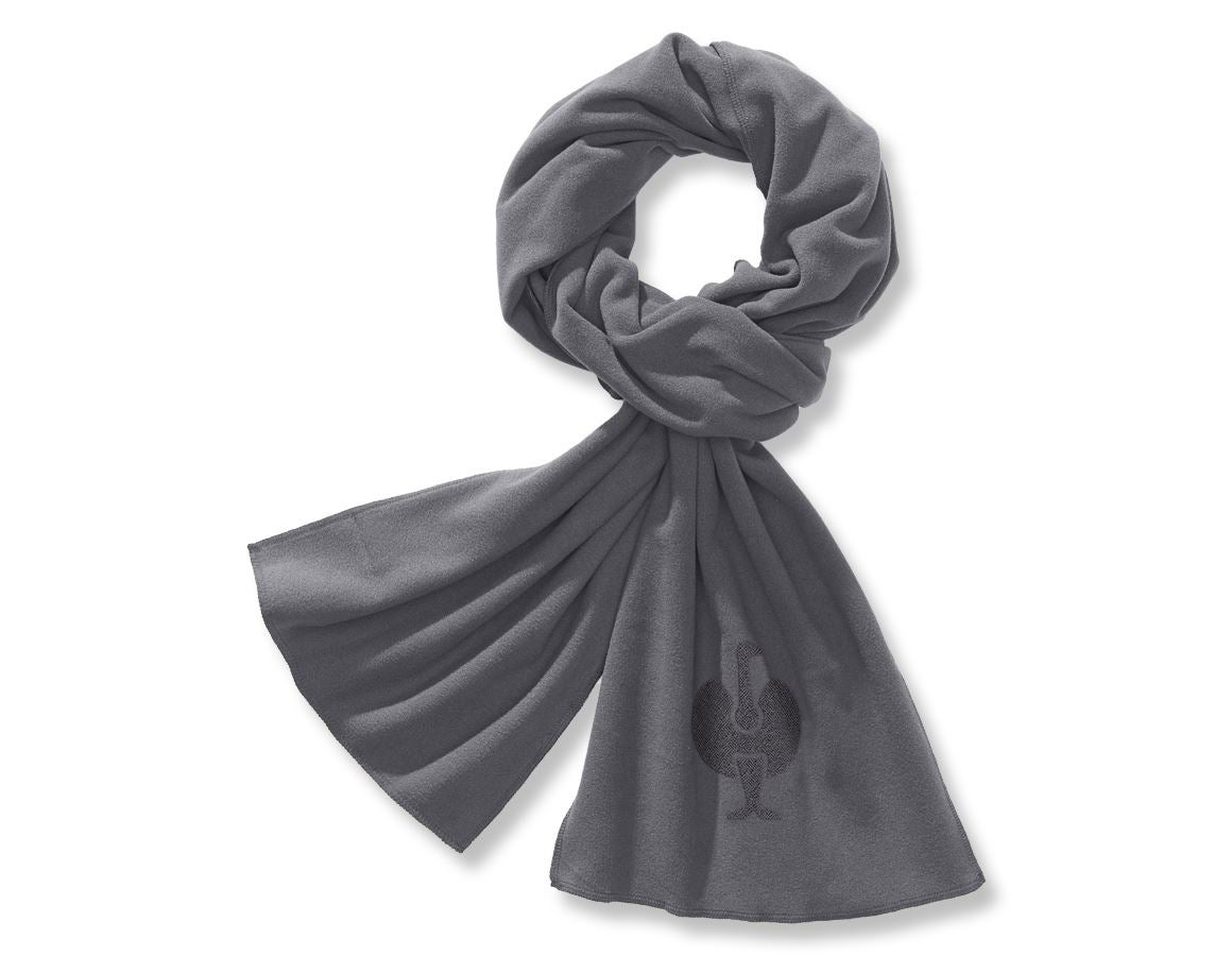 Cold: e.s. FIBERTWIN® microfleece scarf + graphite
