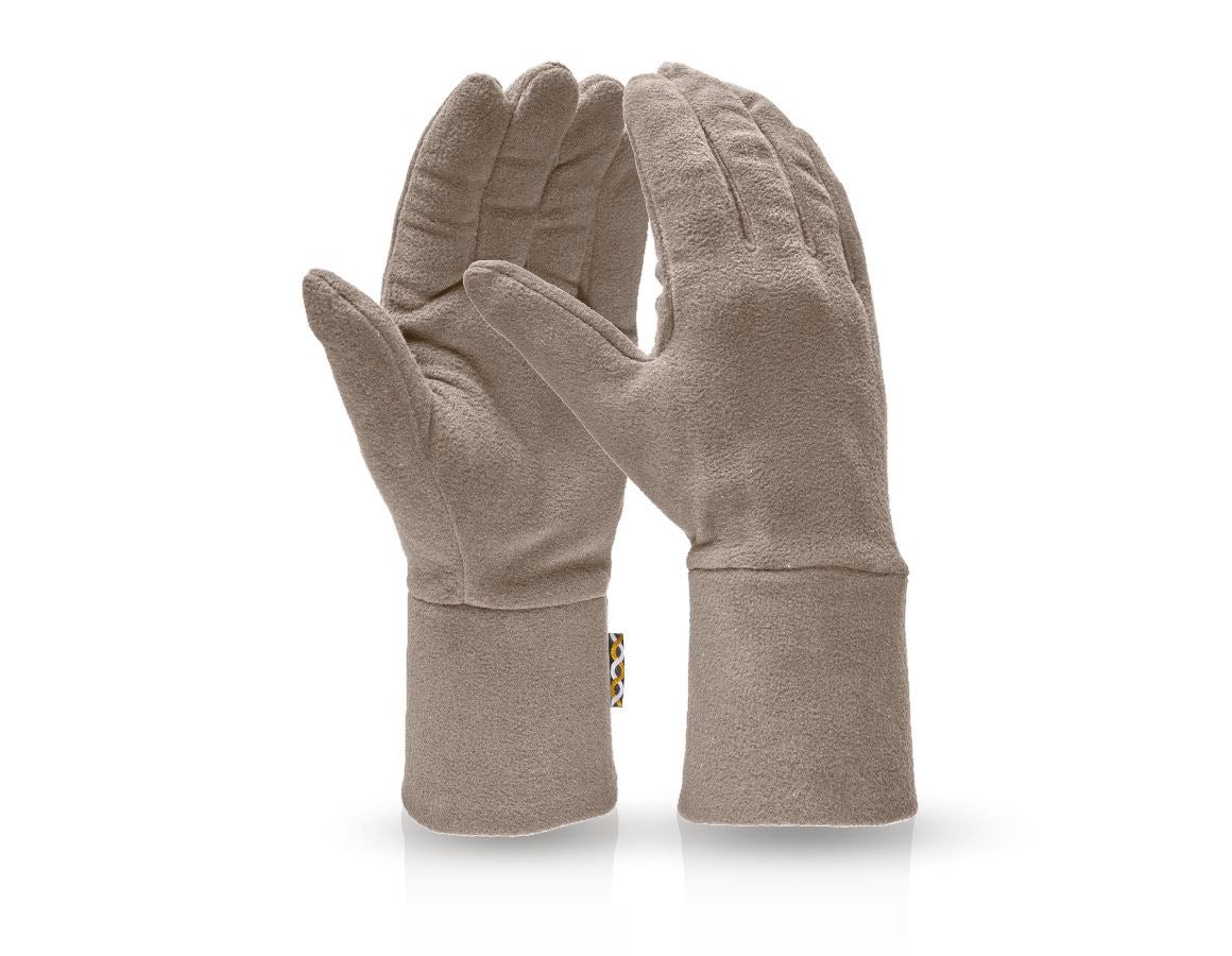 Cold: e.s. FIBERTWIN® microfleece gloves + stone