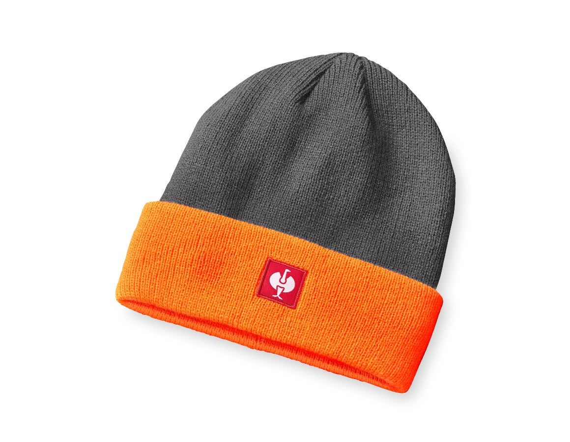 Topics: Knitted cap e.s.motion 24/7 + anthracite/high-vis orange