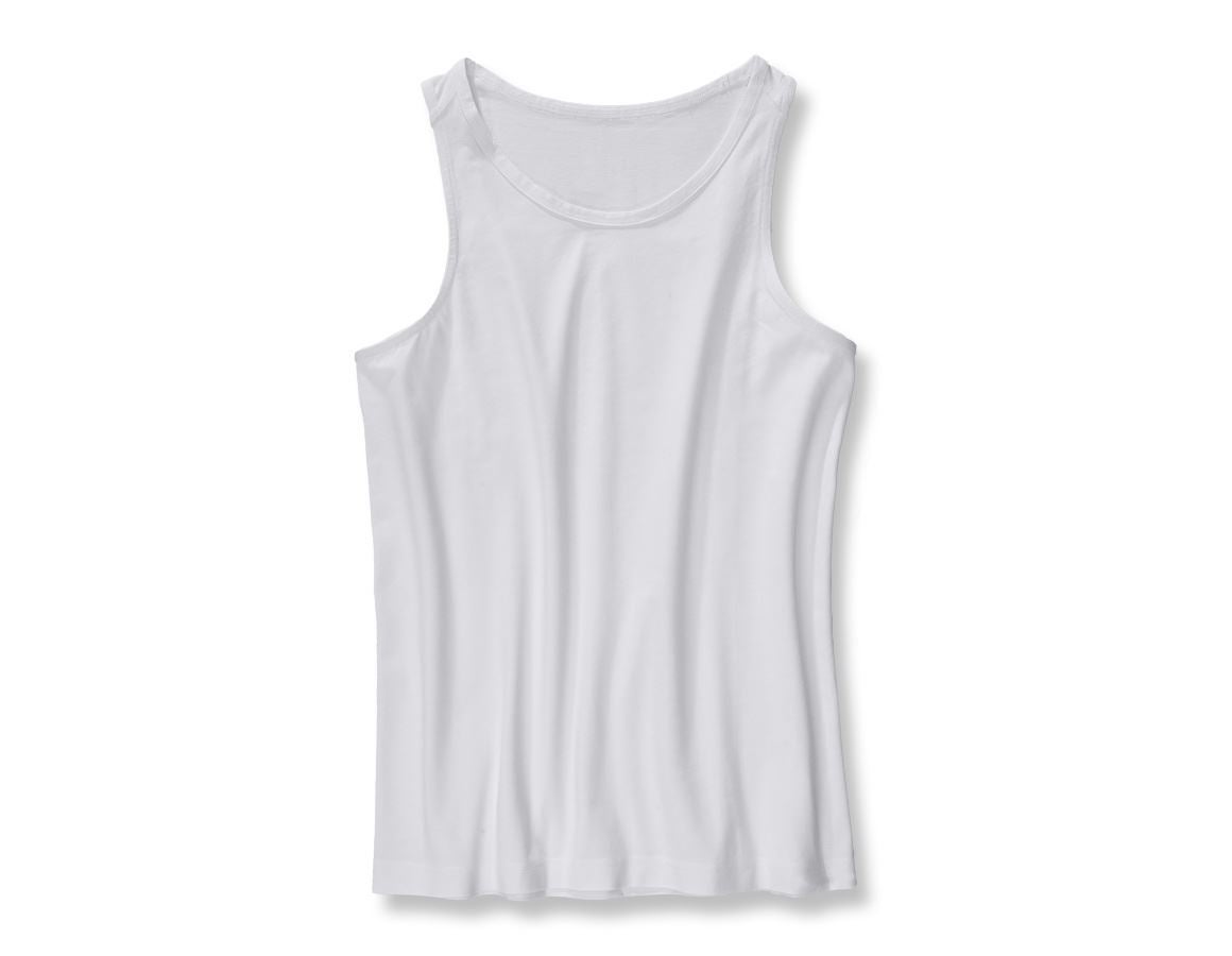 Undertøj | Termotøj: e.s. cotton stretch Tank-shirt + hvid