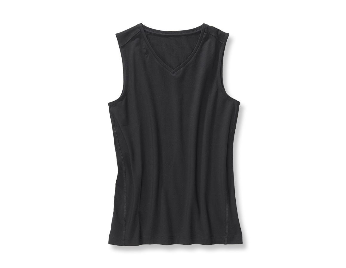 Undertøj | Termotøj: e.s. cotton stretch atletik-shirt + sort
