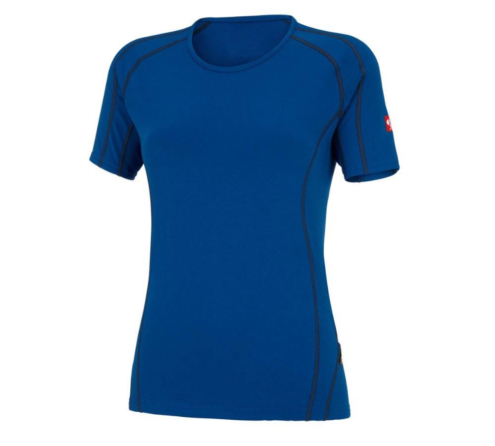 Thermal Underwear: e.s. functional-t-shirt clima-pro, warm, ladies' + gentianblue