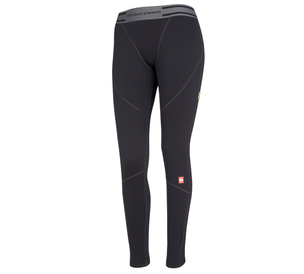 Cold: e.s.funct.long-pants thermo stretch-x-warm,ladies' + black