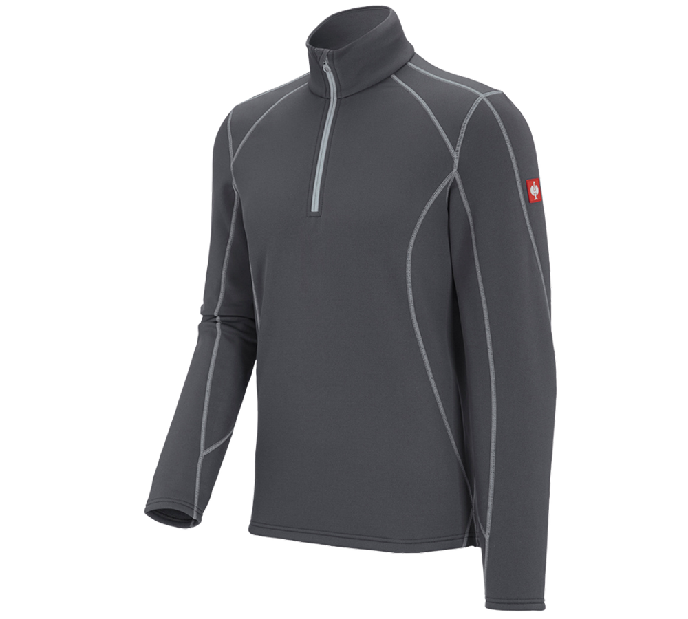Shirts, Pullover & more: Functional-Troyer thermo stretch e.s.motion 2020 + anthracite/platinum