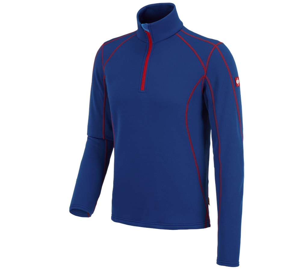 T-Shirts, Pullover & Skjorter: Funk.trøje thermo stretch e.s.motion 2020 + kornblå/ildrød