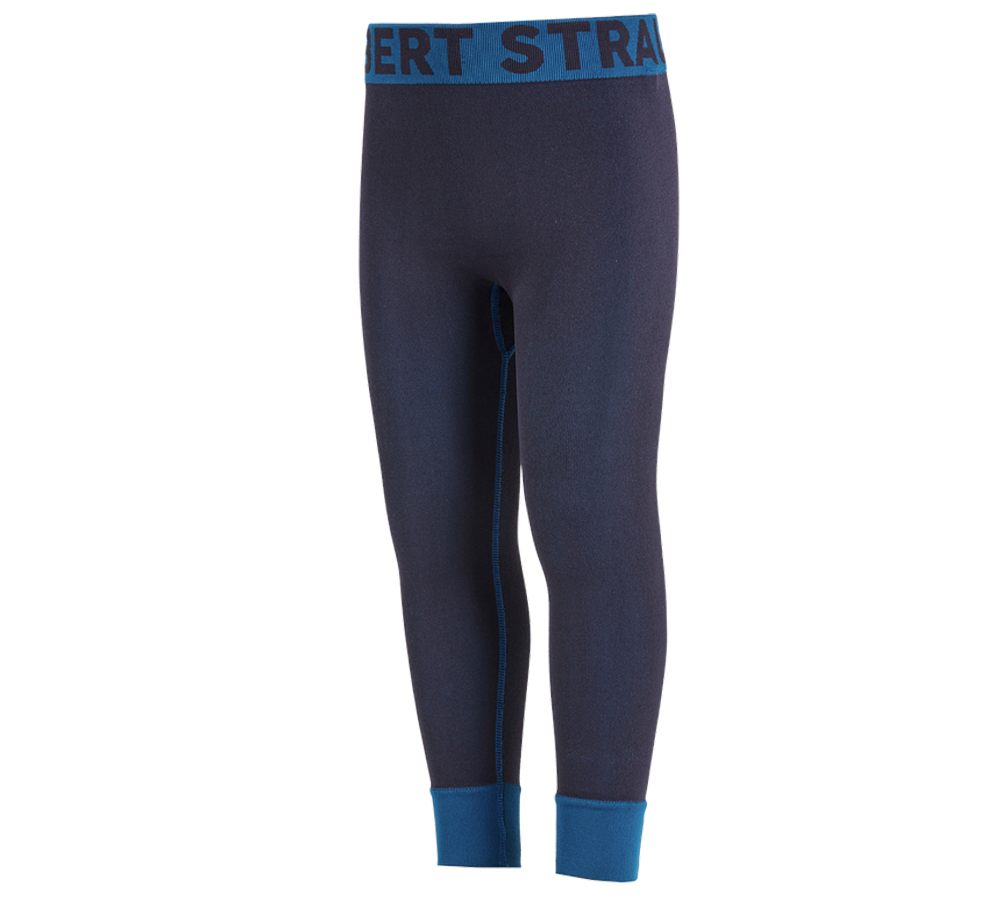 Funktionelt Undertøj: e.s. lange pants seamless - warm, børn + mørkeblå