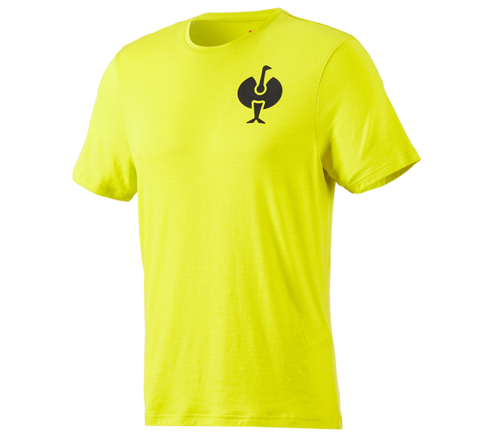 T-Shirts, Pullover & Skjorter: T-Shirt Merino e.s.trail + syregul/sort