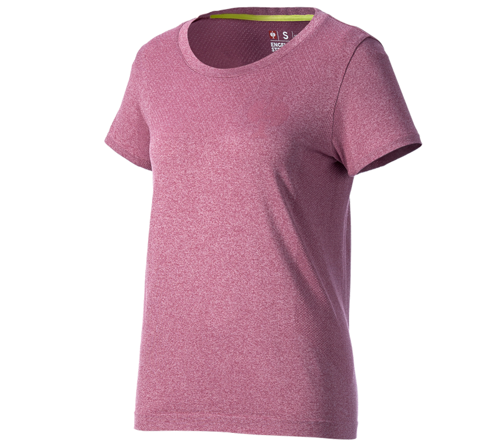 T-Shirts, Pullover & Skjorter: T-Shirt seamless e.s.trail, damer + tarapink melange