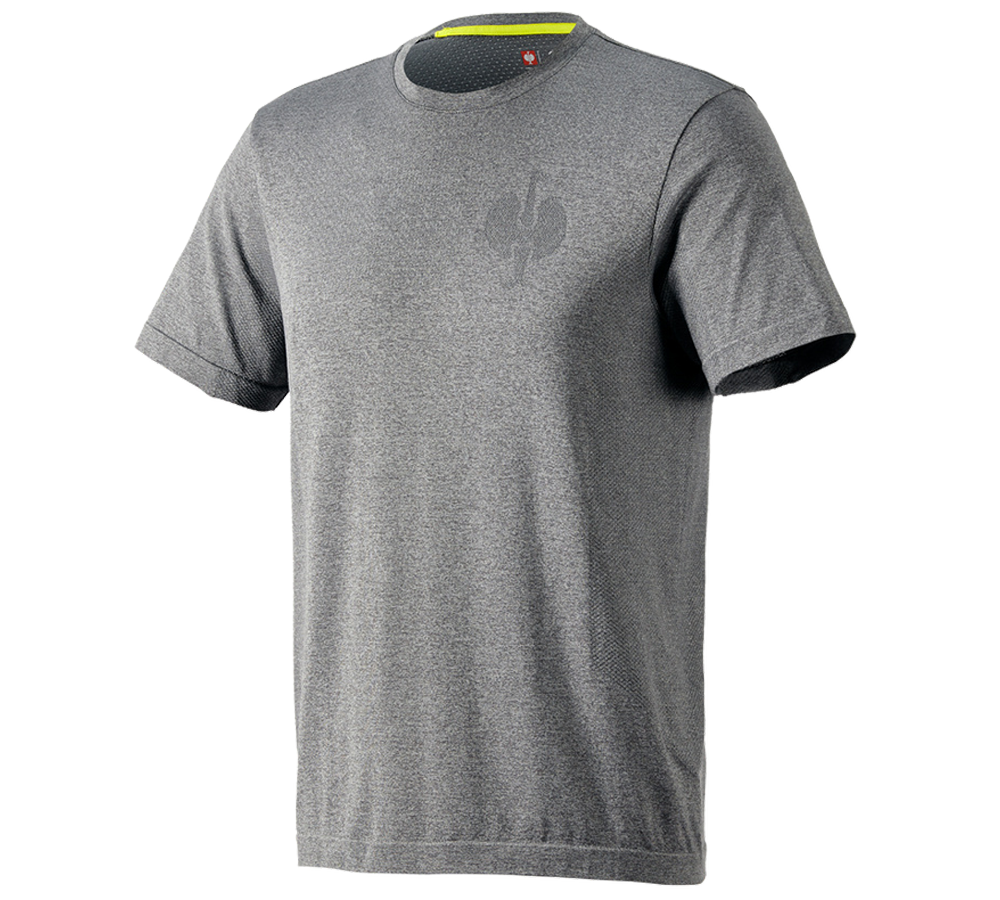 T-Shirts, Pullover & Skjorter: T-Shirt seamless e.s.trail + basaltgrå melange