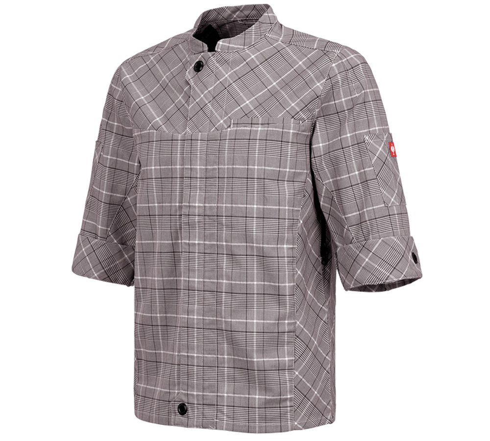 T-Shirts, Pullover & Skjorter: Arbejdsjakke korte ærmer e.s.fusion, herrer + kastanje/hvid