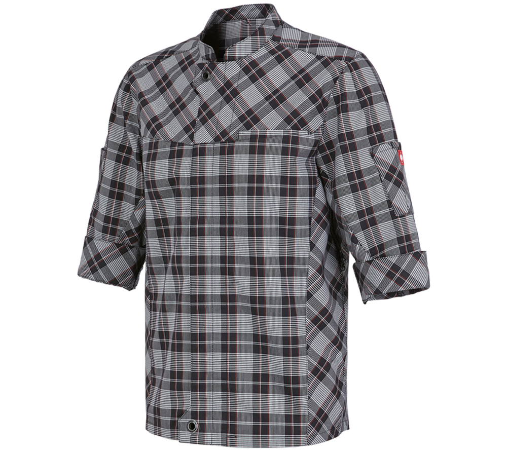 T-Shirts, Pullover & Skjorter: Arbejdsjakke korte ærmer e.s.fusion, herrer + sort/hvid/rød